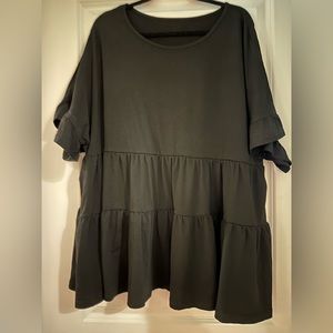Cute Black Babydoll Top